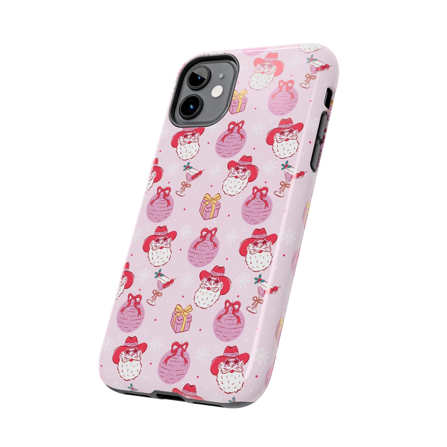 Preppy Pink Santa Phone Case