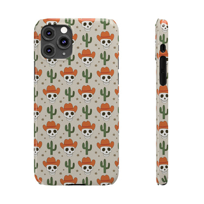 Retro Western Skeleton iPhone Case