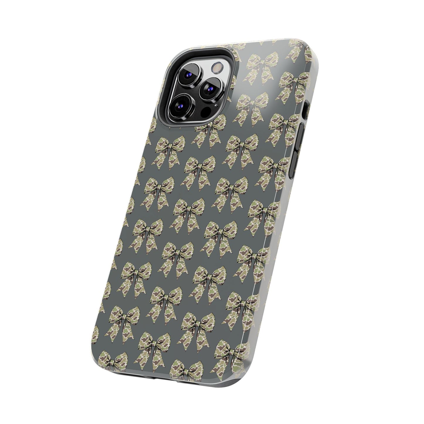 Vintage Camouflage Bow Phone Case
