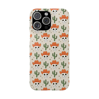Retro Western Skeleton iPhone Case