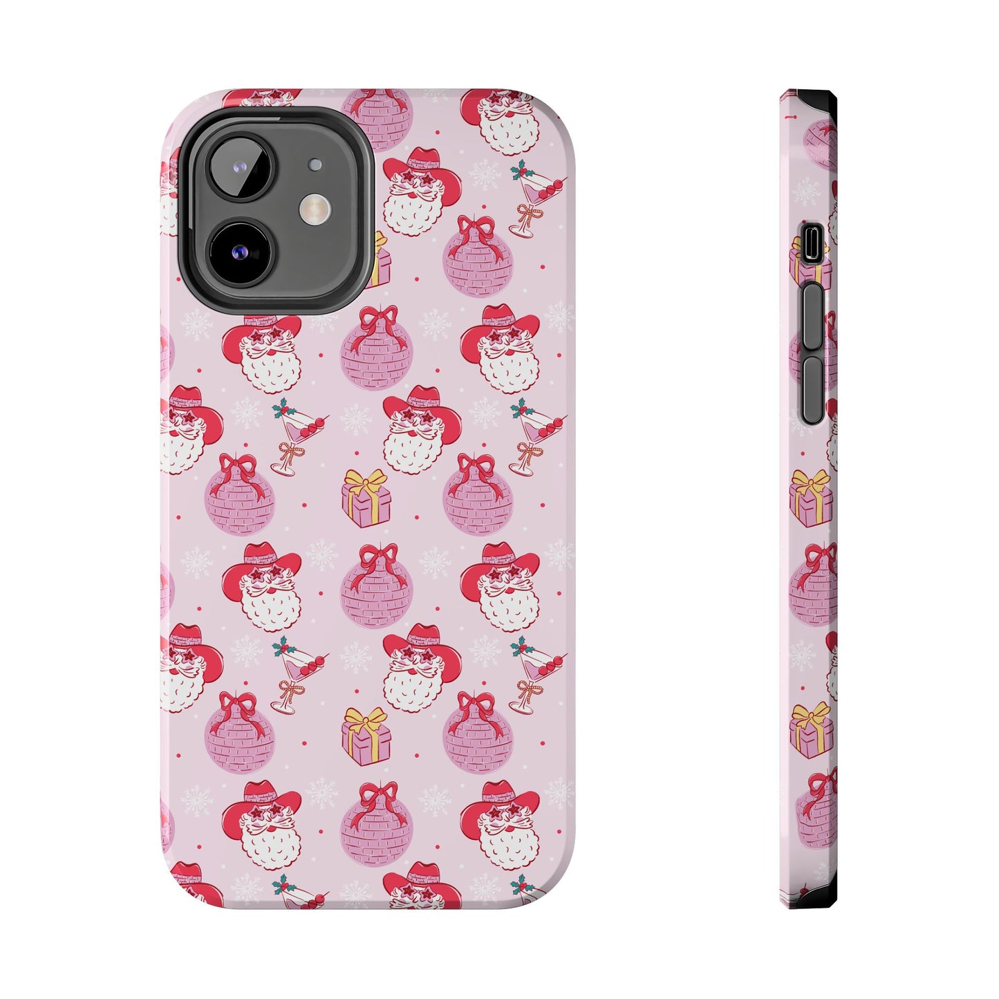 Preppy Pink Santa Phone Case