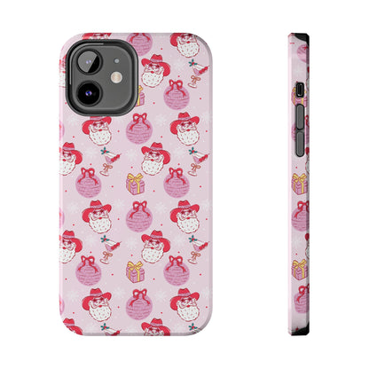 Preppy Pink Santa Phone Case