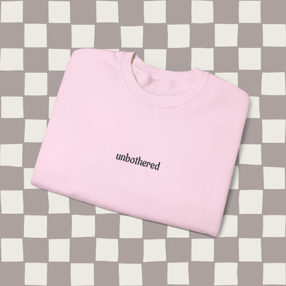 unbothered, embroidered