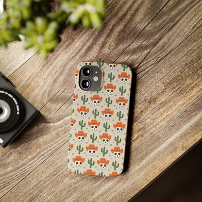 Retro Western Skeleton iPhone Case