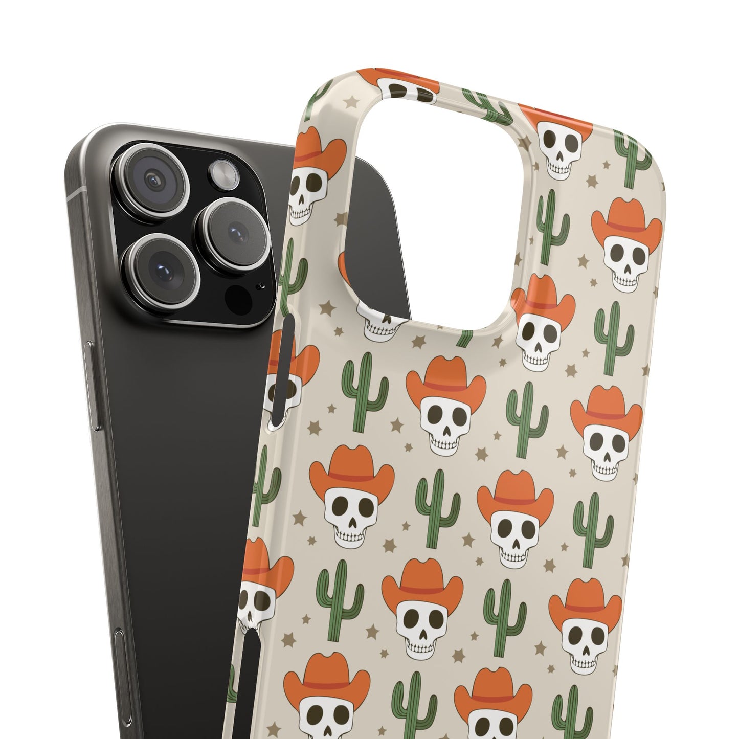 Retro Western Skeleton iPhone Case