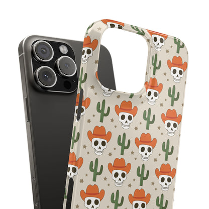 Retro Western Skeleton iPhone Case