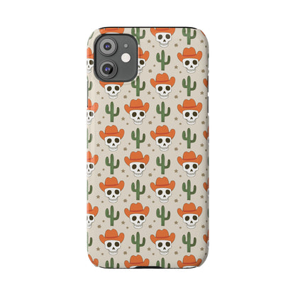 Retro Western Skeleton iPhone Case