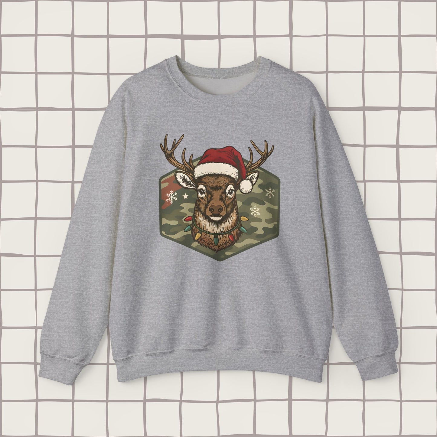 Mens Christmas Deer Sweatshirt