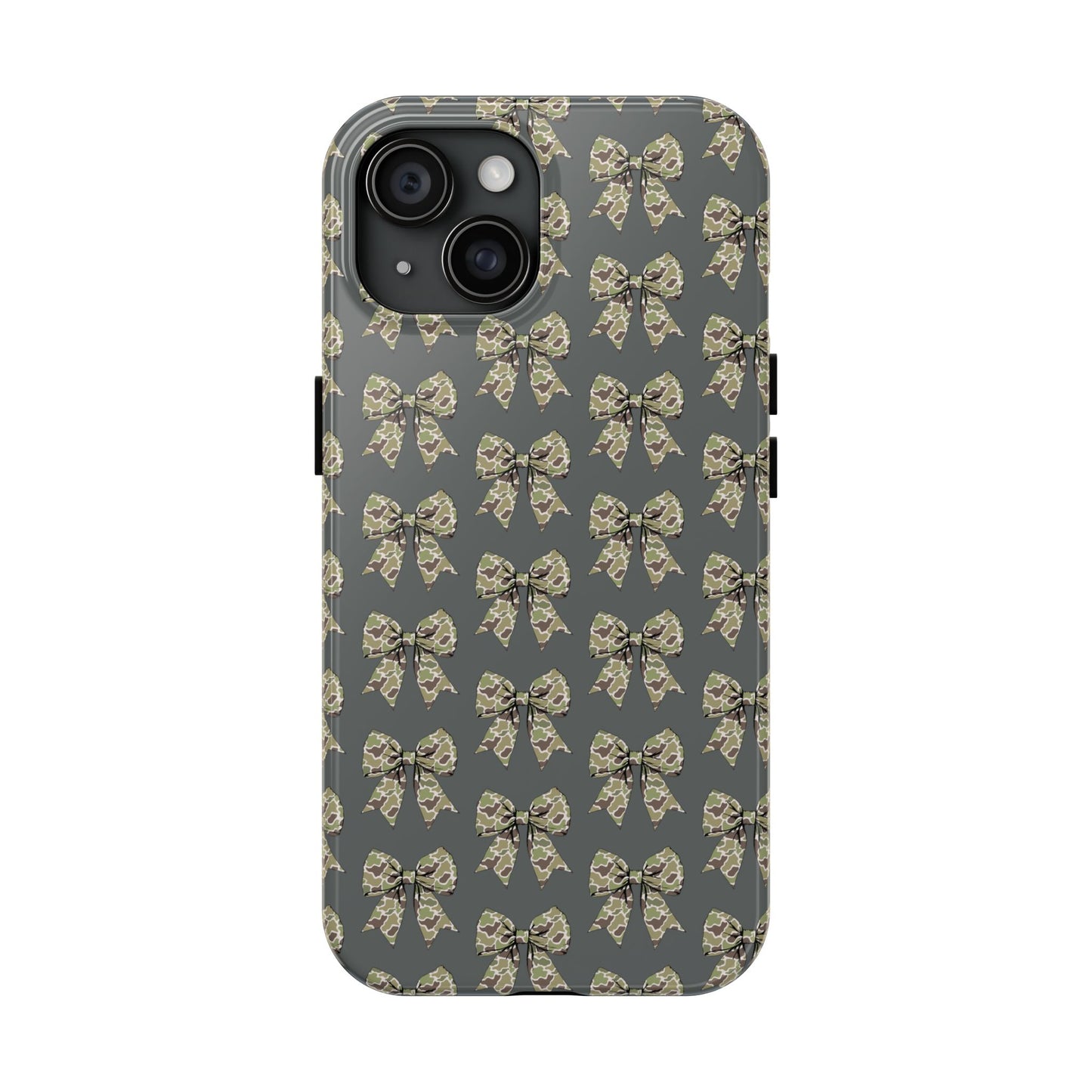 Vintage Camouflage Bow Phone Case