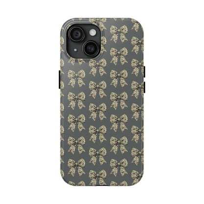 Vintage Camouflage Bow Phone Case