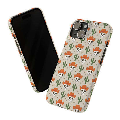 Retro Western Skeleton iPhone Case