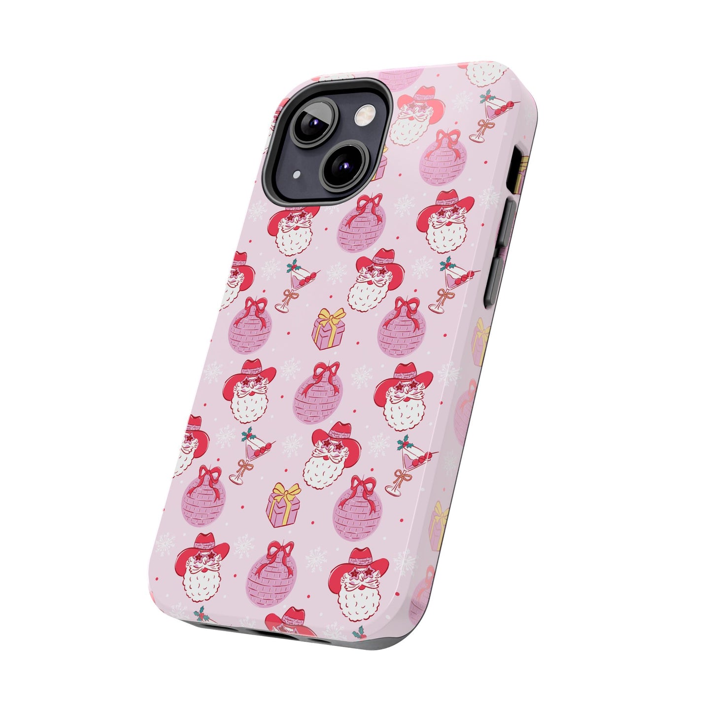 Preppy Pink Santa Phone Case