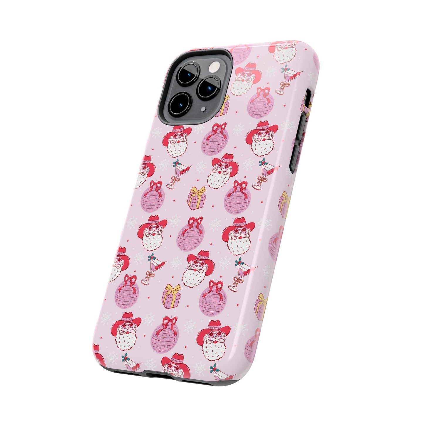 Preppy Pink Santa Phone Case