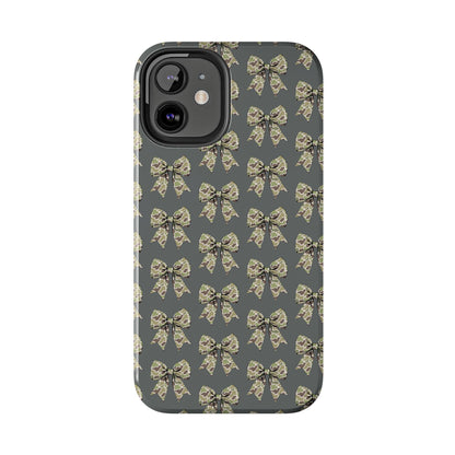 Vintage Camouflage Bow Phone Case