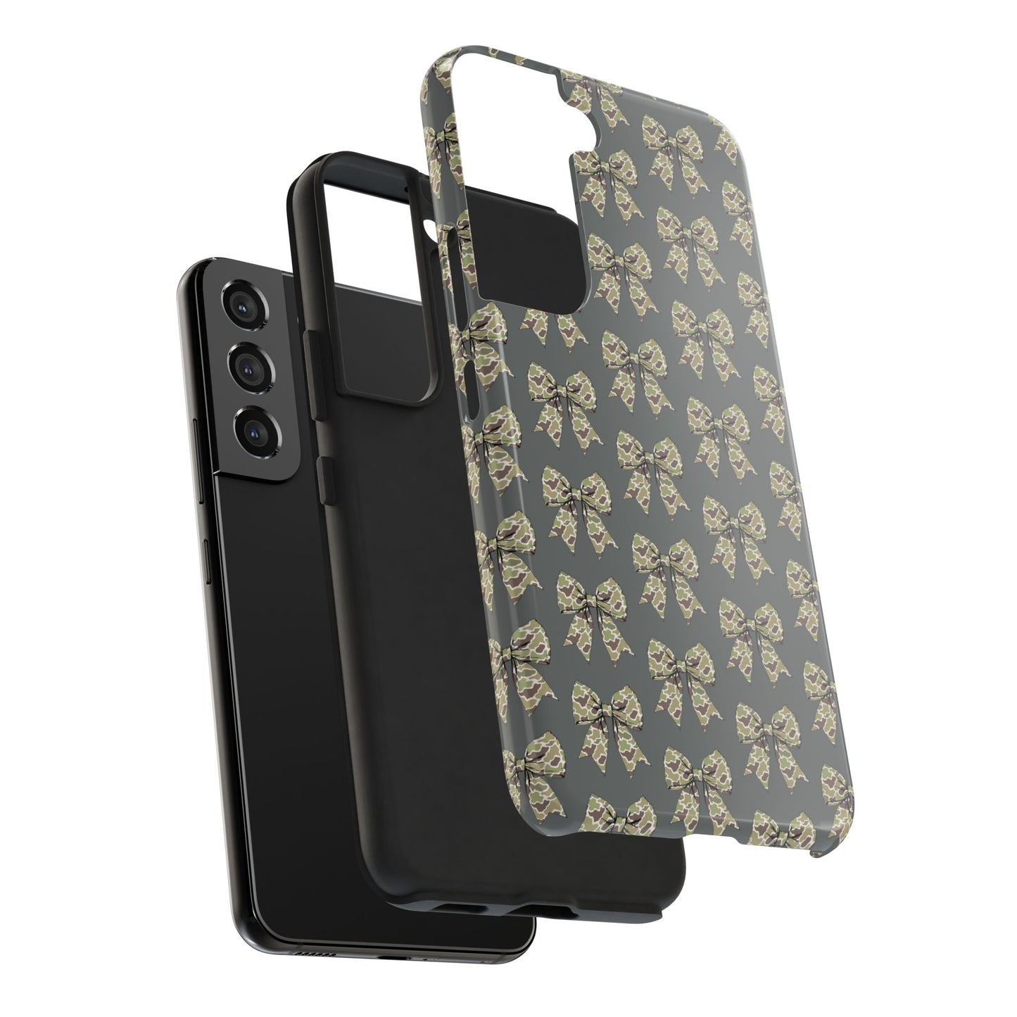 Vintage Camouflage Bow Phone Case