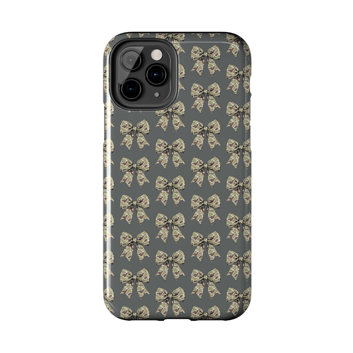 Vintage Camouflage Bow Phone Case